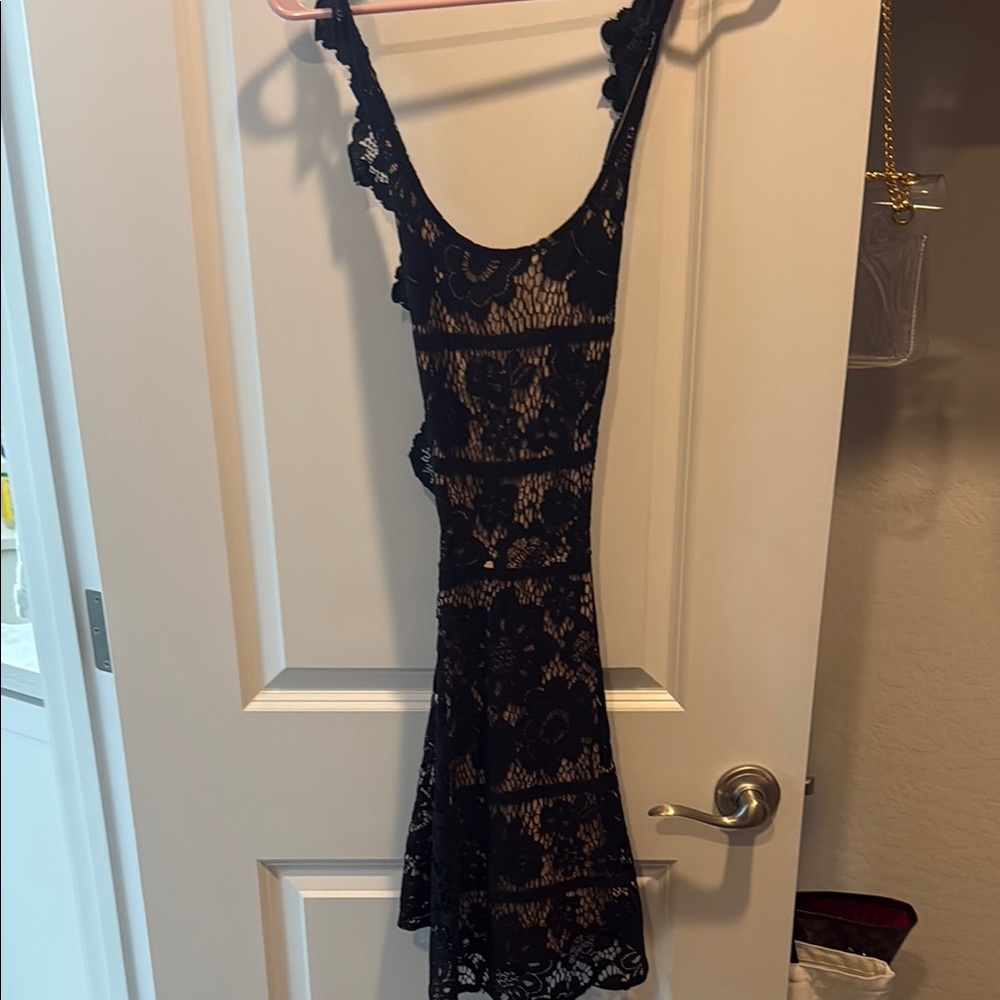 Elegant Black Lace Dress